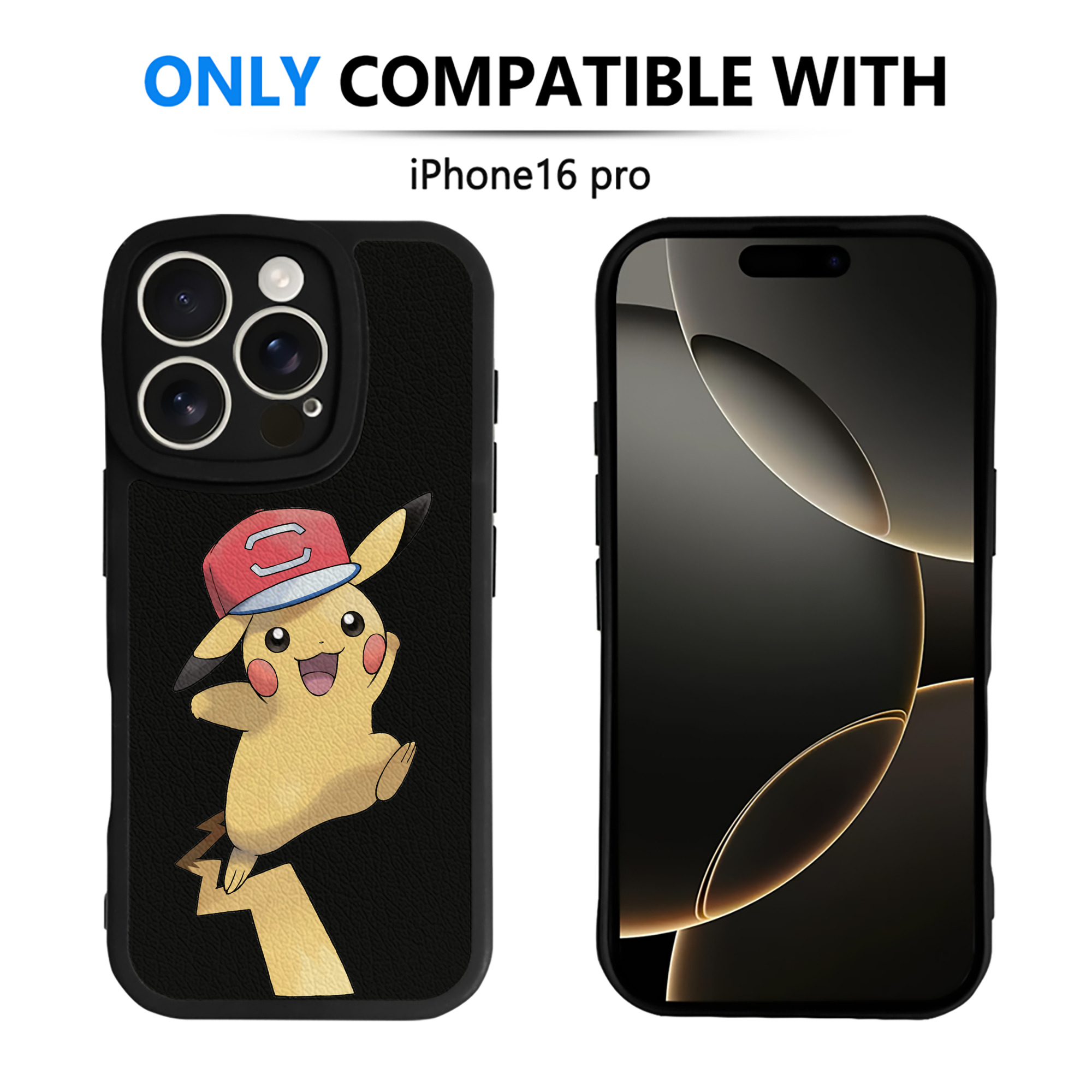 （画像用） ポケットモンスター Pokémon 【iPhone 16シリーズ対応】シリコンスマホケース（レザー調） 材質：シリコン